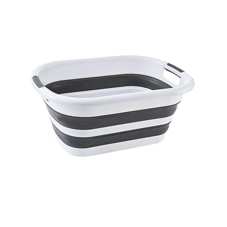 40L Baby Bathub Folding Basket Tools Storage Washing Basin Space Saving Home Foldable Single CLASSIC Toys Organizer Rectangle