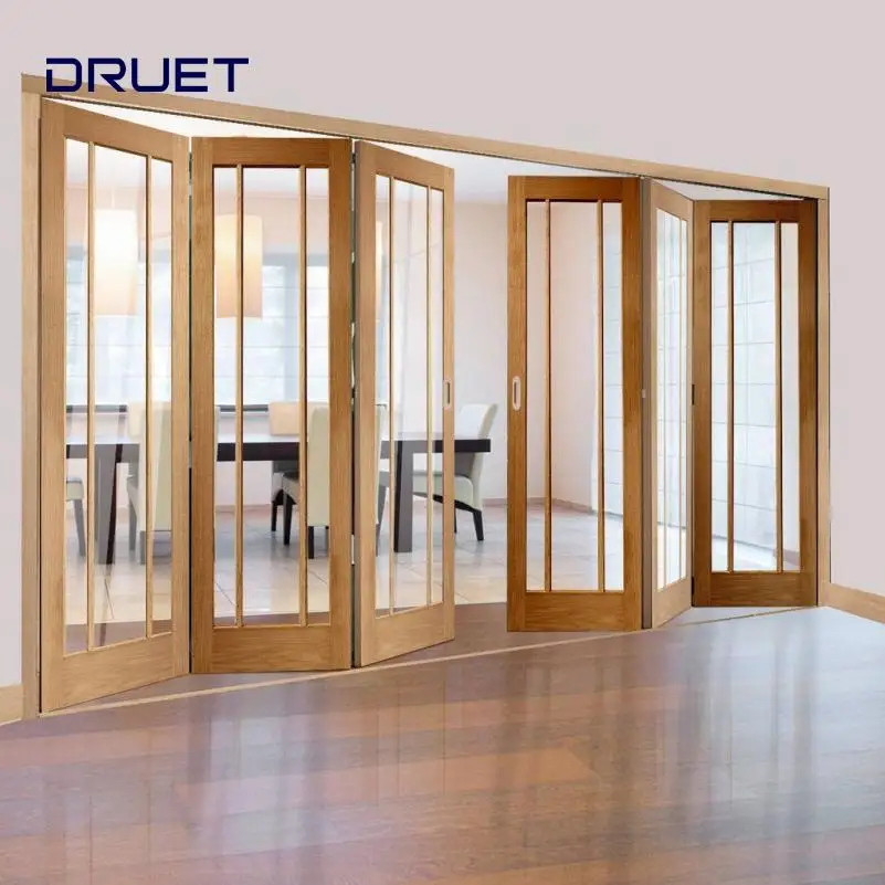 Bulk Order Good Price Exterior Bi Folding Door External Patio Aluminum Folding Glass Door