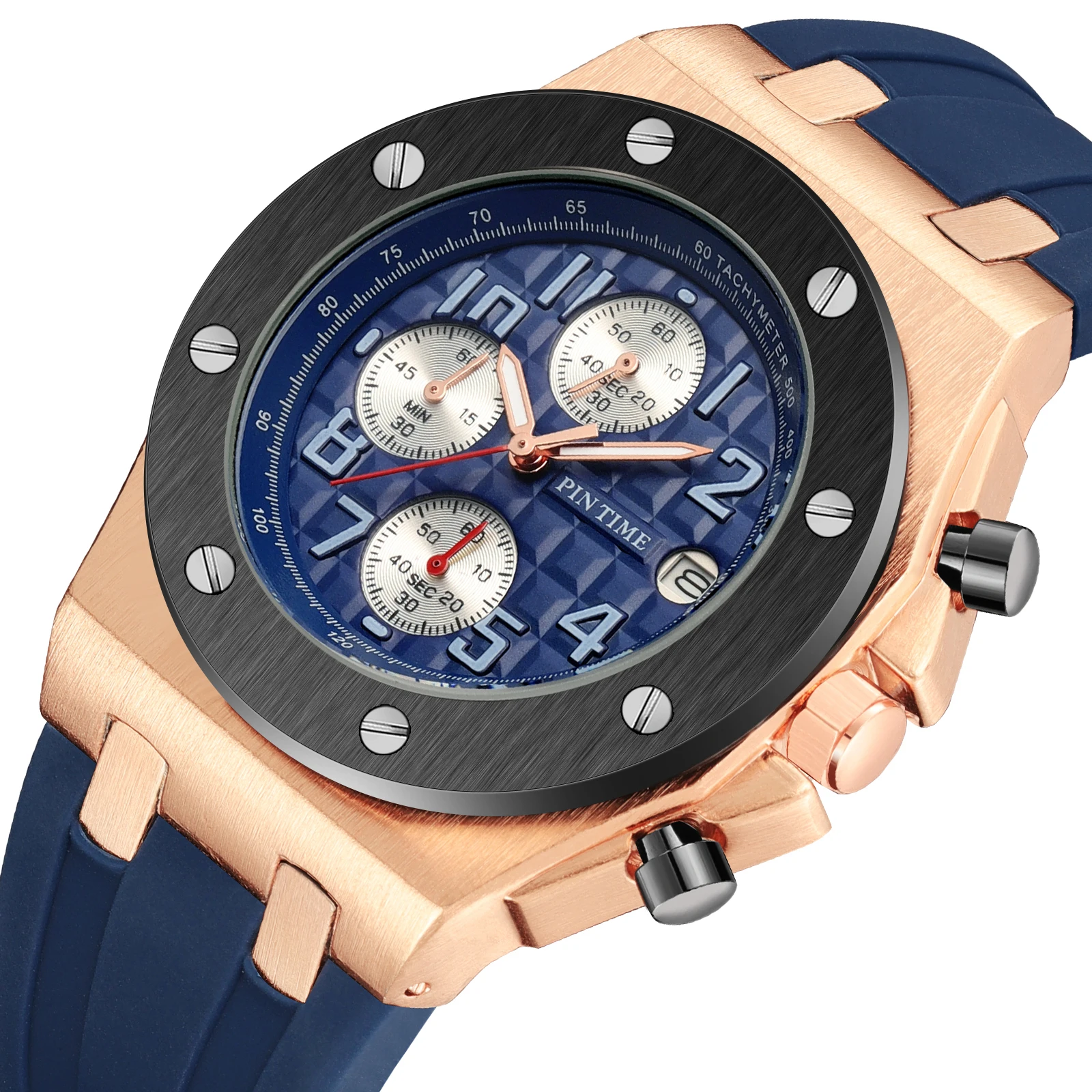 Waterproof Brand Private Label Watch Men Wrist Luxury Hip Hip Diamond Iced Out Men Watch Horloges From China