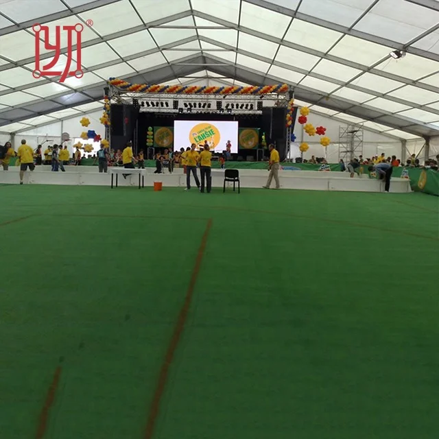 Factory in guangzhou china aluminum tennis curved roof marquee tent in aluminium structure