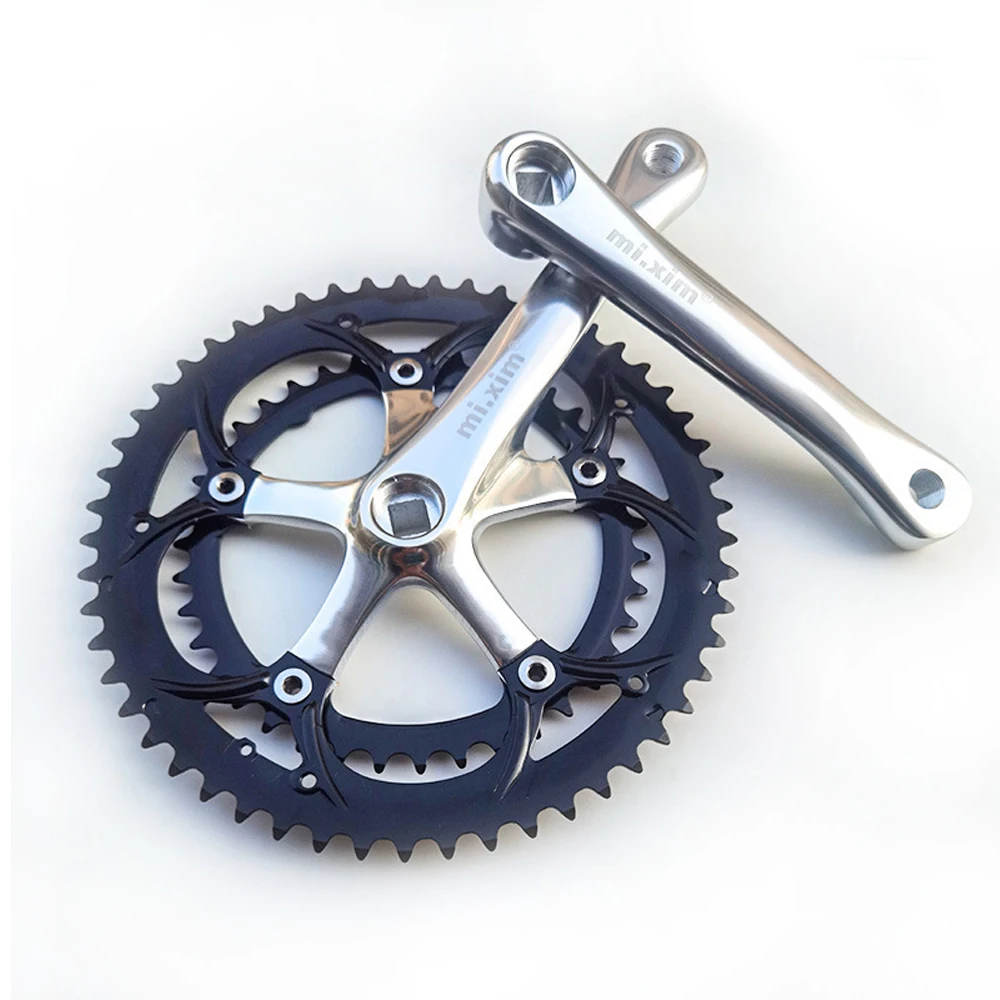 BMX 39-53T Double Chain Sprockrt Bicycle Crank & Chainwheel for Folding Bike Road Bike Bicycle Parts Cranksets