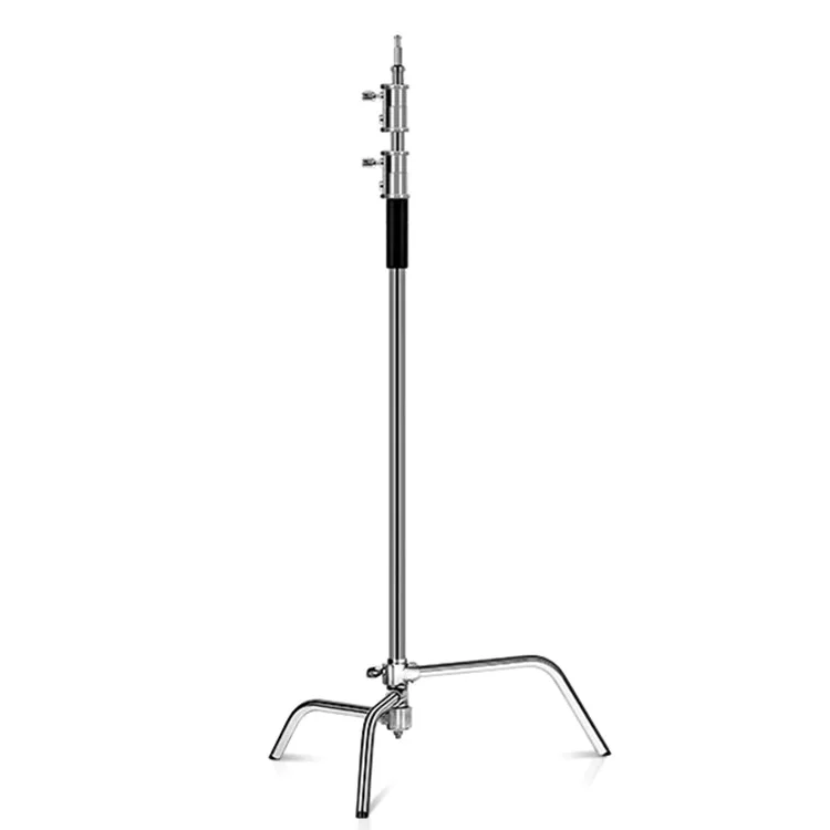 stainless steel 40inch/2.6m C-stand Professional Photography Light Stand For Photo Studio
