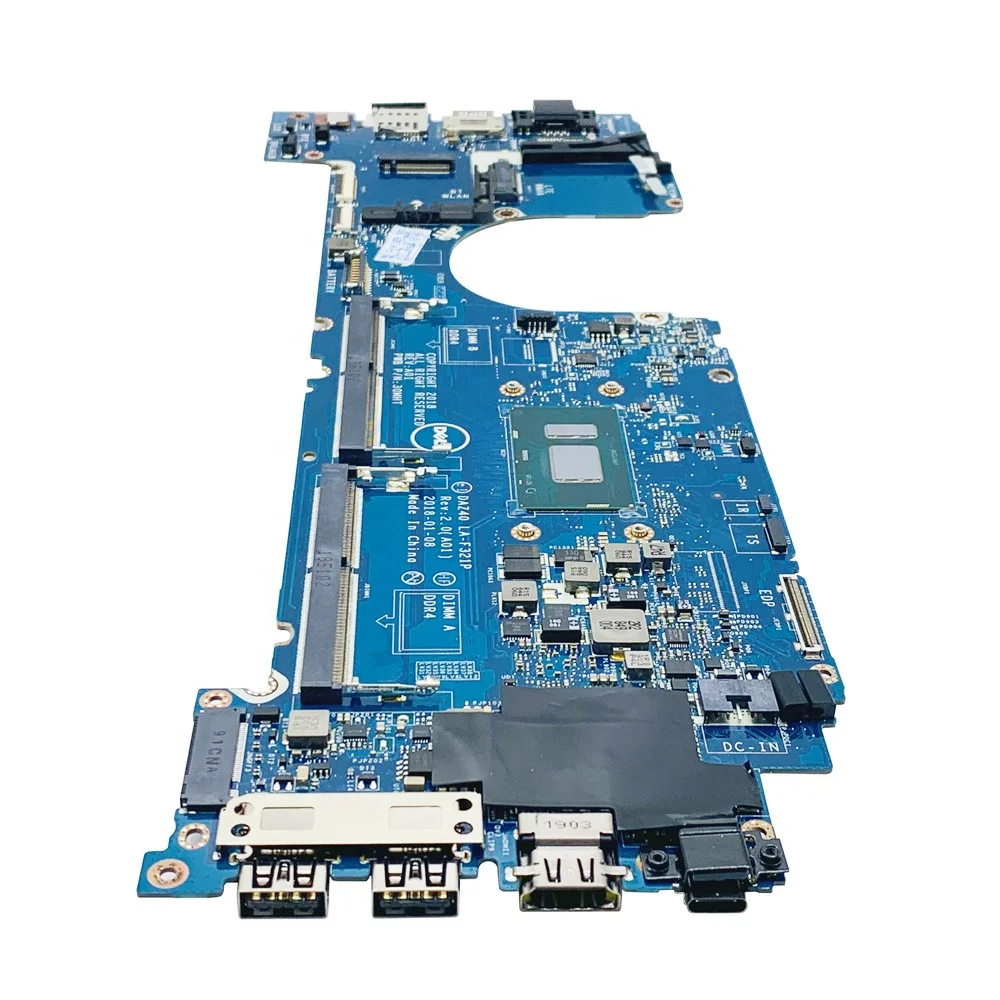 Original For DELL Latitude 7490 Laptop Motherboard With SR3L9 I5-8350U CPU CN-0C56HH 0C56HH DAZ40 LA-F322P DDR4 100% Tested