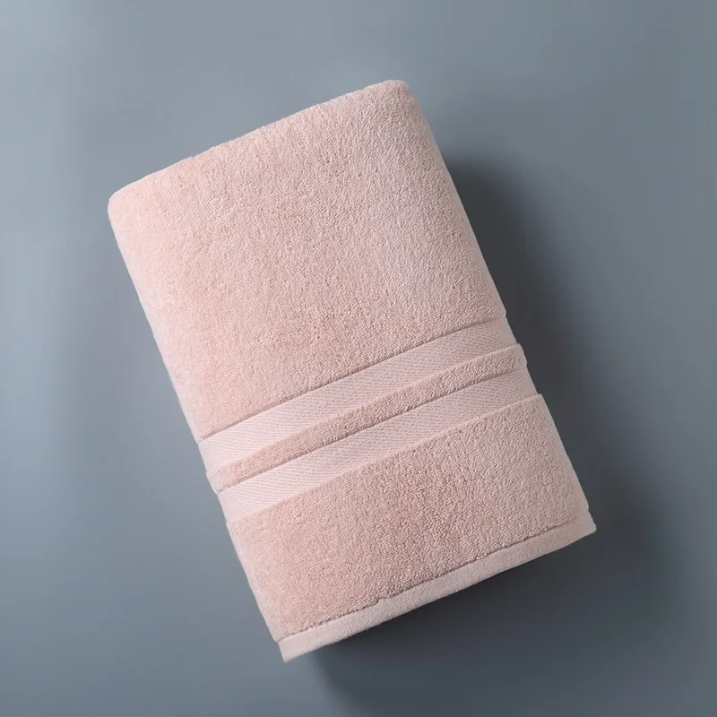 Custom Large Quick Dry Wholesale Luxury  Pink White 100% Cotton Bath Towel Towels For Shower Room