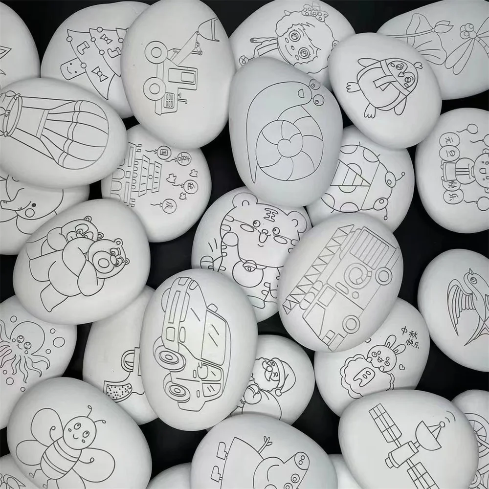 Wholesale Good Quality Art Hand Painted Stone Pebble