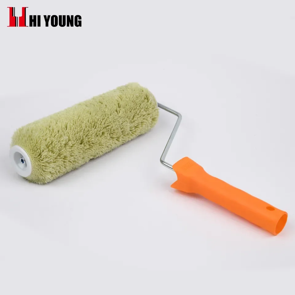 Screw Fixed Paint Roller Brushes Acrylic With Stripes For Water Paint