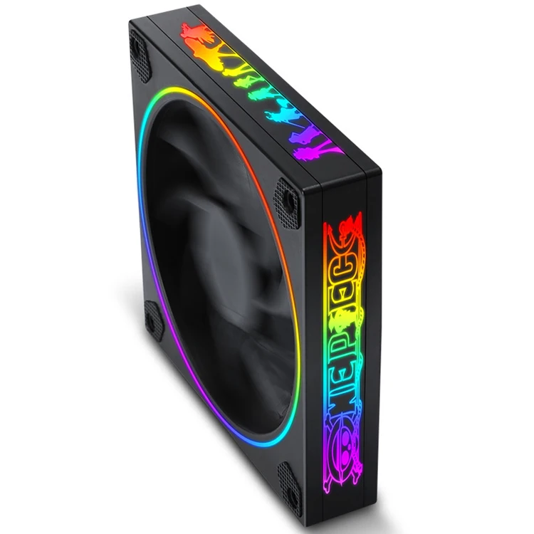 Long Life 12CM computer case cooling fan 5V ARGB pc cooling fans temperature control automatic cooler rgb fan