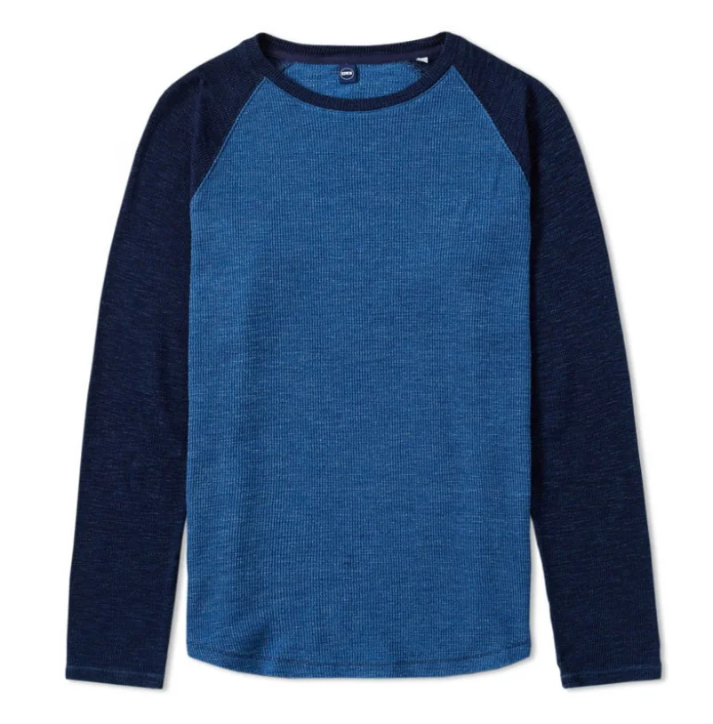 baseball printed cotton t-shirt, raglan 3/4 sleeves t shirt men casual