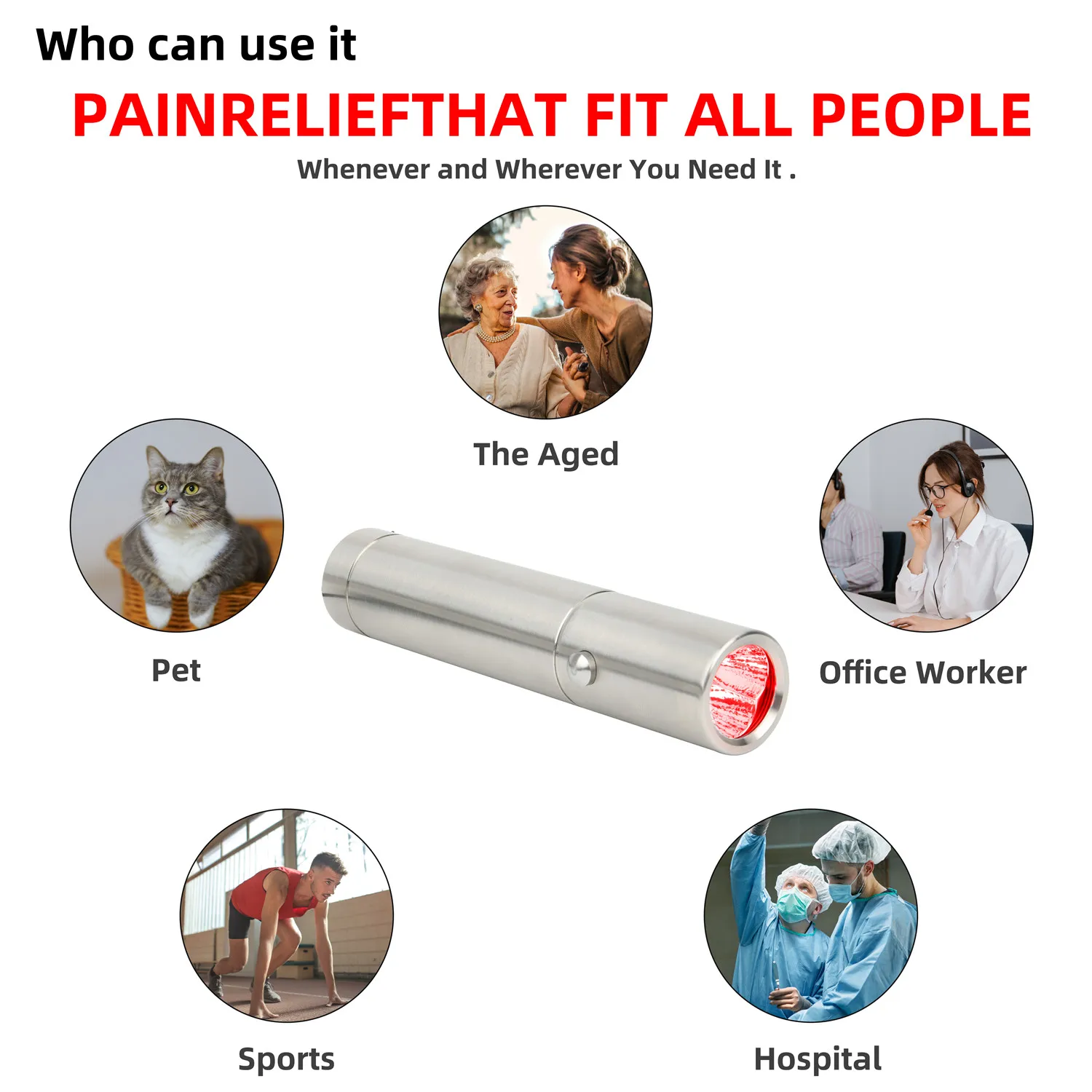 Supersred 10% discount clinic use Portable red light therapy torch pain relief infrared light therapy device