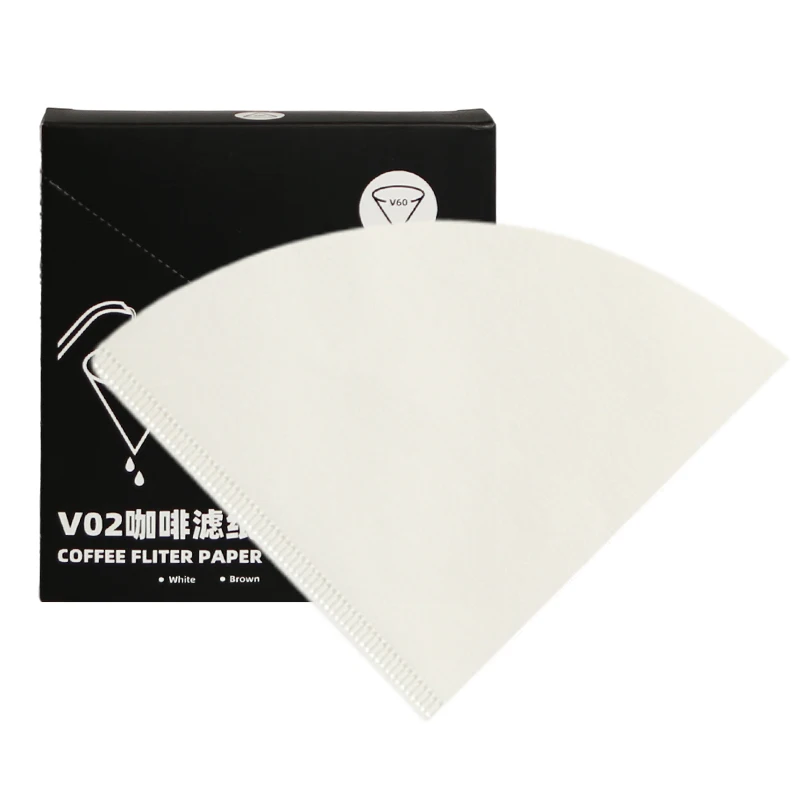 v60 hot seller cone coffee filter paper disposable raw wood pulp white color