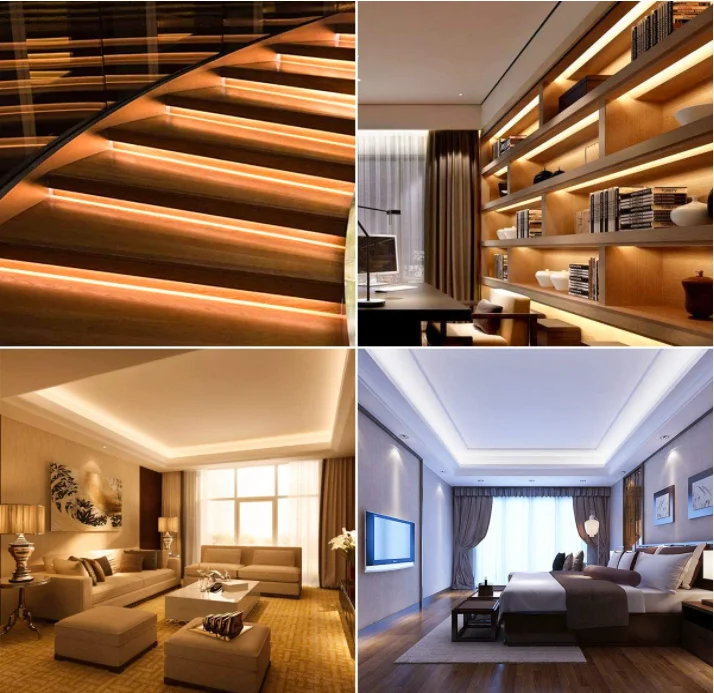 Alu Alloy 6063 Accessories Extrusion Housing Channel Diffused Cover For wardrobe wall Lighting Strip Led Aluminum Profiles