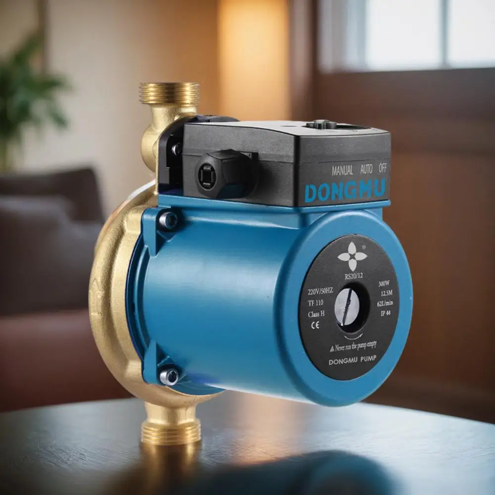 DONGMU RS20-12 china wholesale brass 220v automatic booster small silent Circulation Water Pump  For Family Hot Water