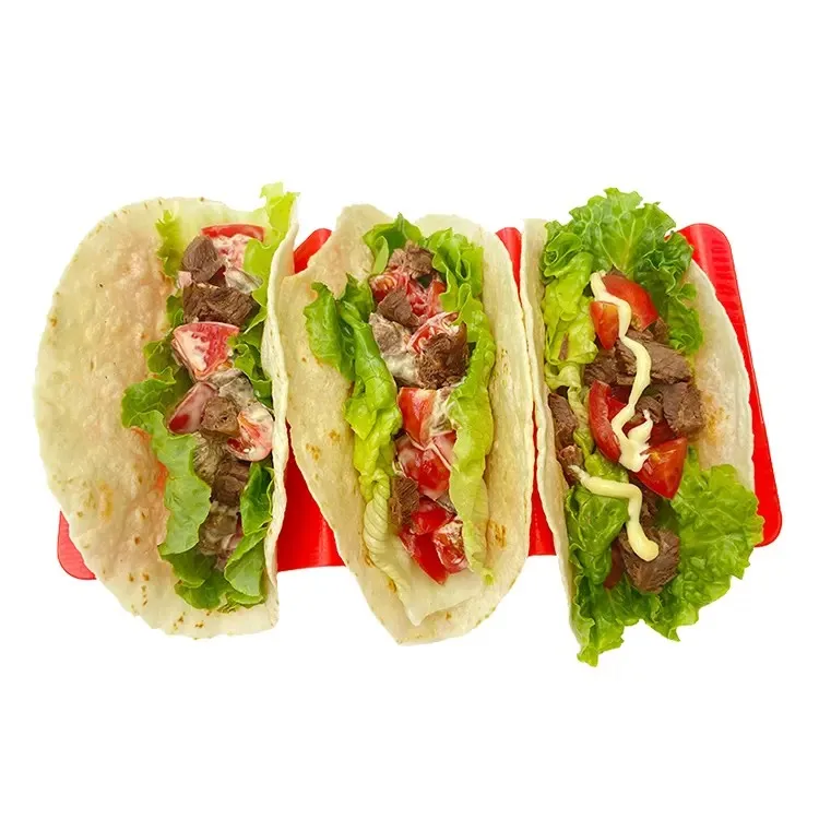New product ideas 2024 Food Grade Plastic Taco Holder Wave Shapes Pancakes Tray Stand Oven Taco Holder