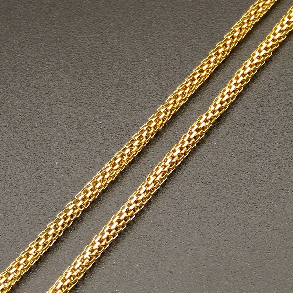 304 Stainless Steel New Gold Plated Wheat Chain Design For Men