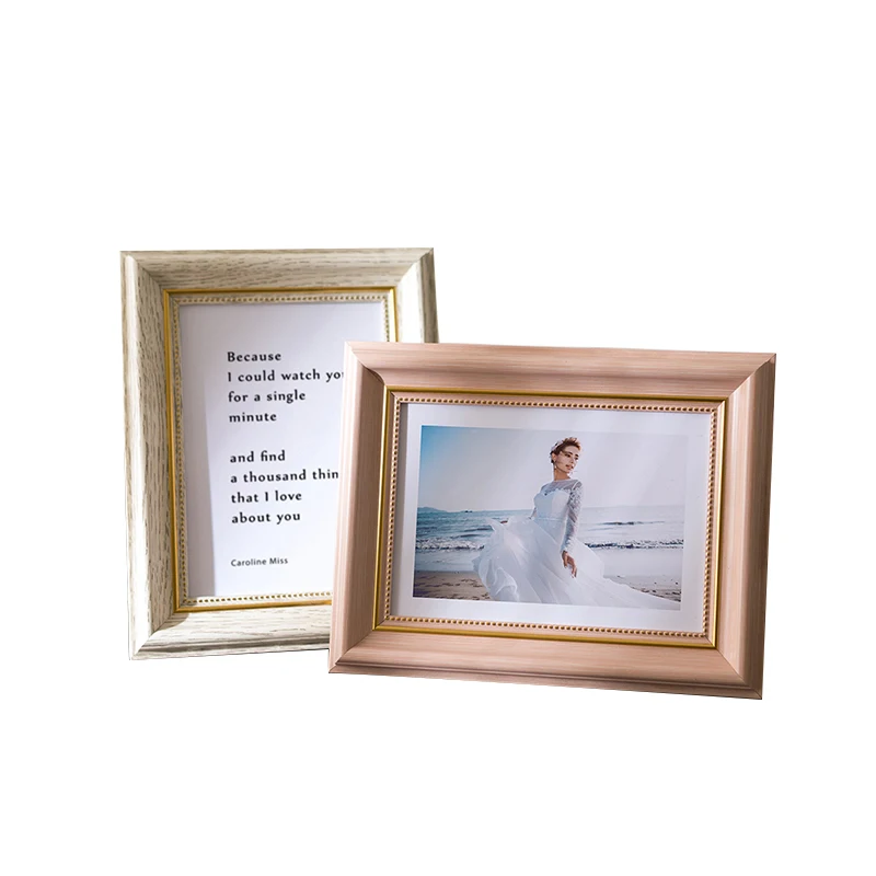 New special design square printing mdf wall table photos picture frames luxury stand collage family tree photo frame