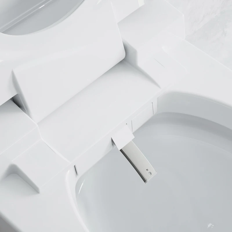 White smart toilet bidet with thin cover heated seat cold and hot water SPA intelligent toilet bidet