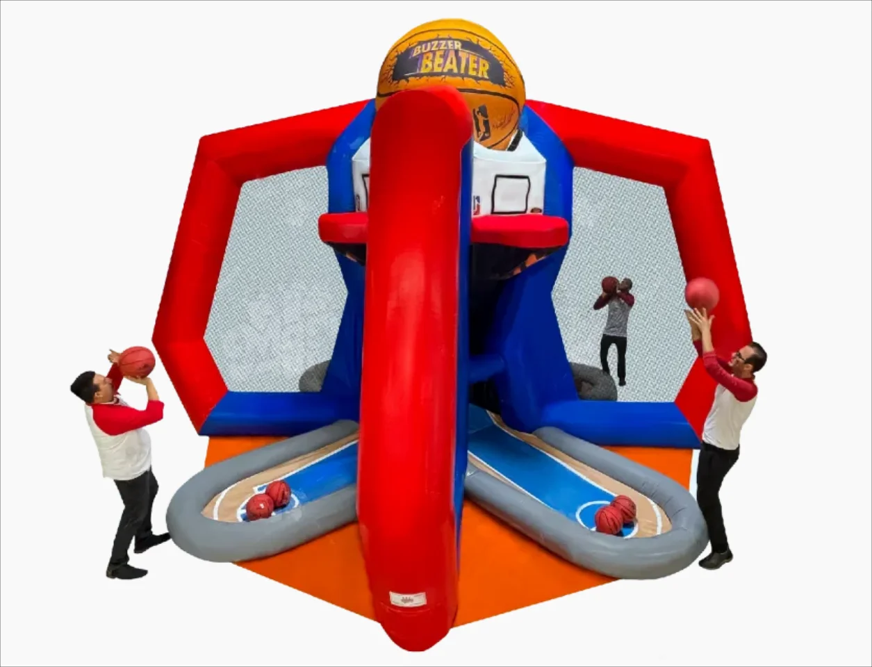 Commercial Giant shooting game Challenge Goal Buzzer Beater inflatable basketball game for party