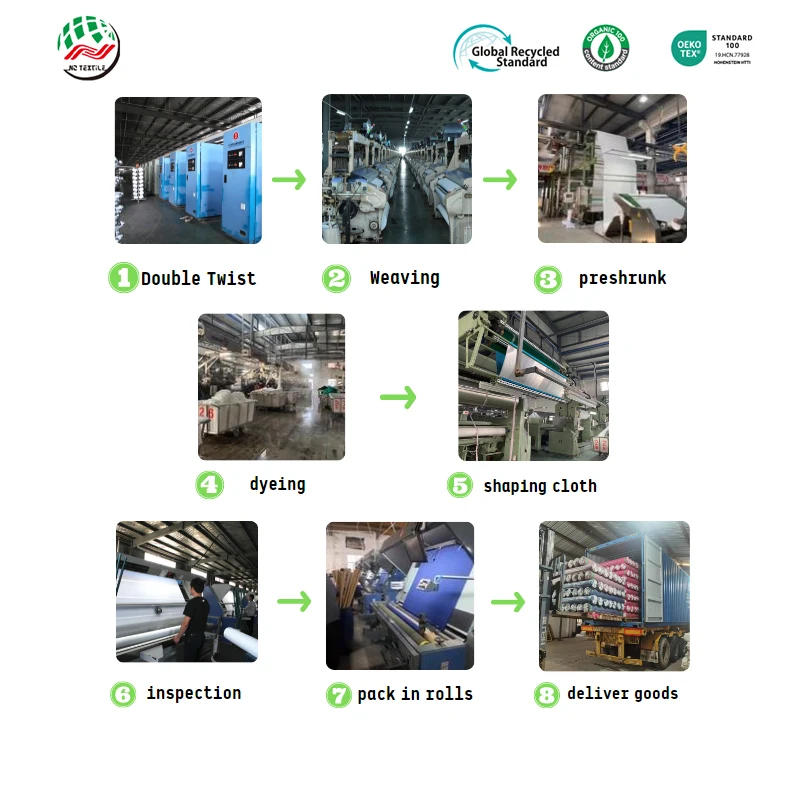 Manufacturers Wholesale 120gsm 100% Poly Cool Silk Cotton Plain 150D Coat Fabric