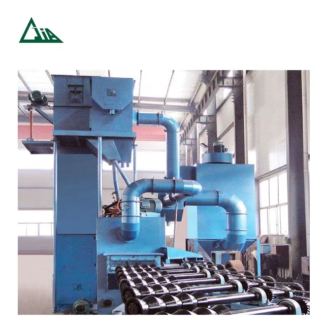 China manufacturer QGW steel pipe shot blasting machines for internal and external cleaning
