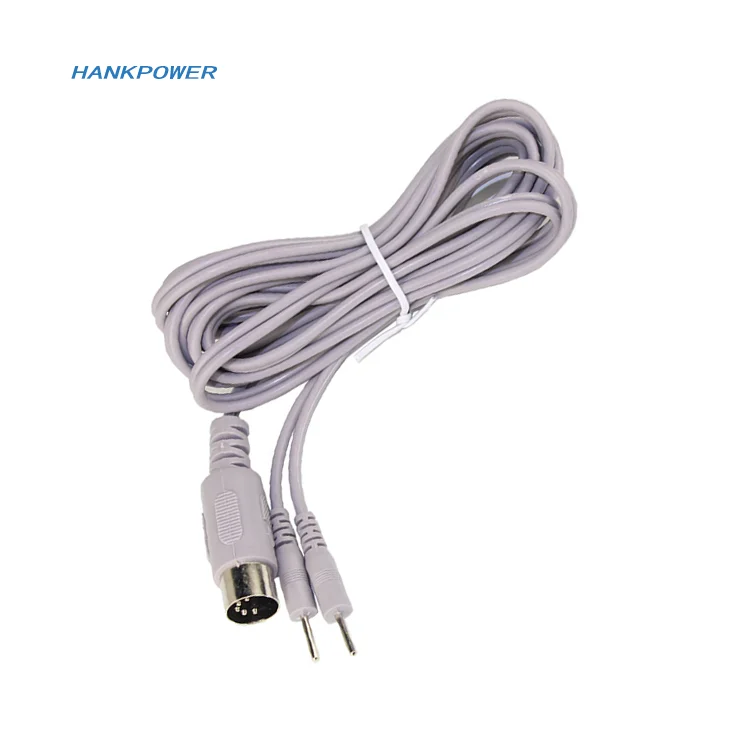 Din 5pin to Dual 2mm Pin plug Lead Wires Electrodes Cable for Muscle Stimulation and massager Equipment