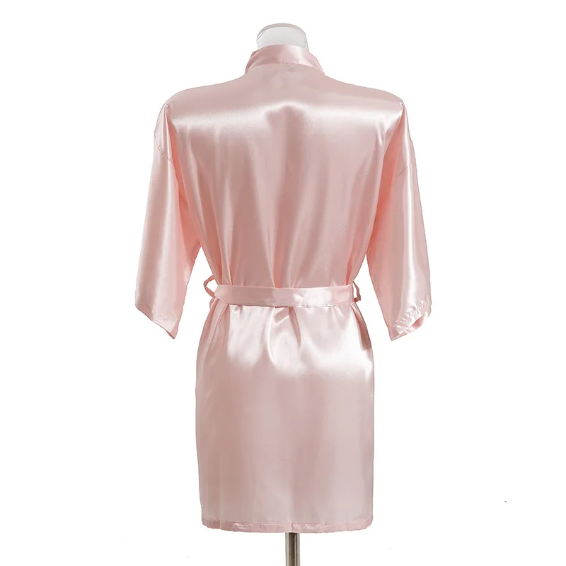 Wholesale Silk Sleepwear Luxury Ladies Sexy Kimono Satin Robes for Bride and Bridesmaid Women Party