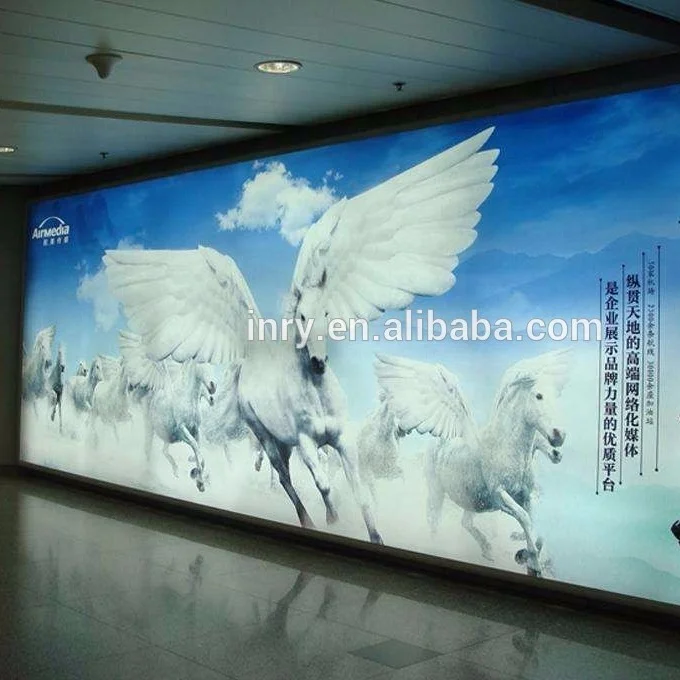 Digital printing sublimation / UV light-box backlit fabric with good quality for indoor