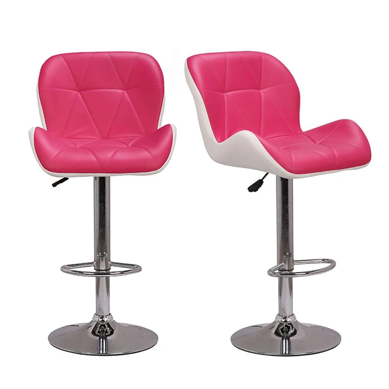 Custom Modern Bar Front Desk Bar Swivel Chair Leather Rotary Lift Adjustment Stool Bar Chairs