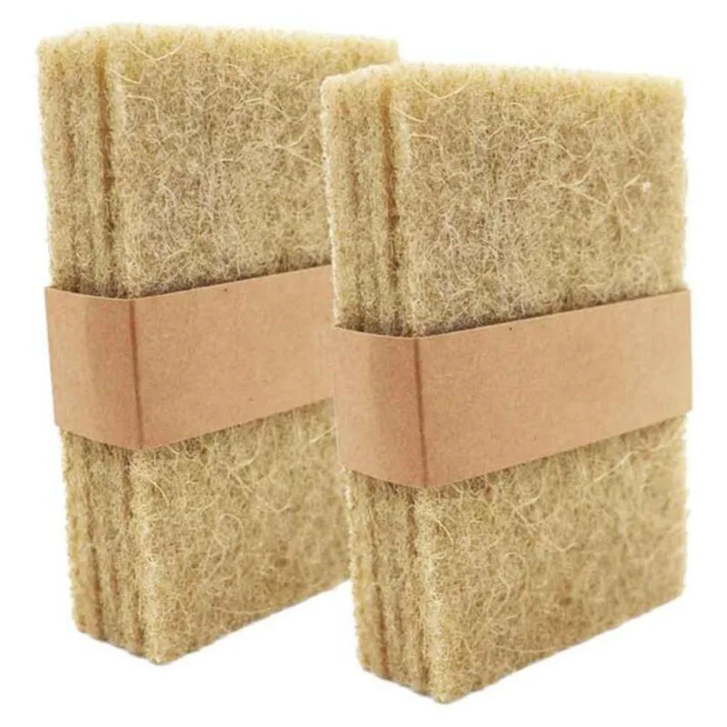 Natural sponge kitchen cleaning coconut fiber coir fiber scourer