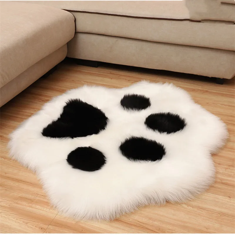 Decorative Cozy Furry Rugs Plush Throw Rug Shaggy Accent Rug for Indoor Home Floor Carpet