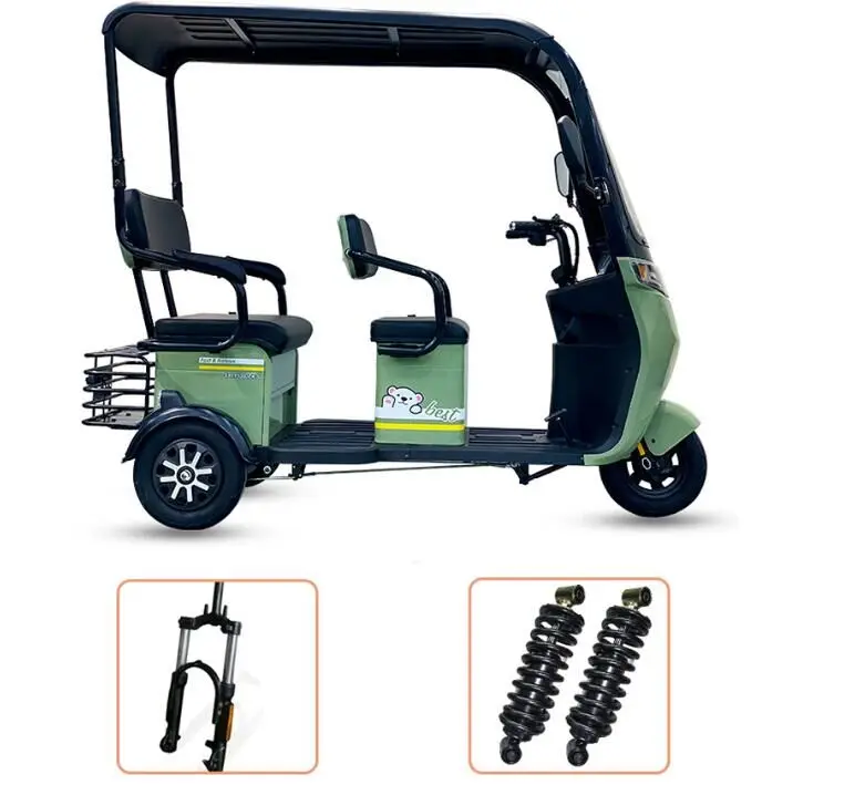 Hot sale customer comfortable electric tricycle motor enclosed cheap adult electric tricycle