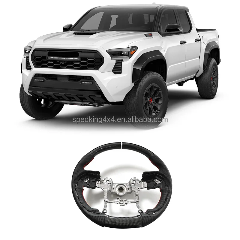 Spedking High Quality Products Carbon Fiber Steering Wheel For TOYOTA TACOMA 2024 Tundra 2022+ Car Steering Wheel