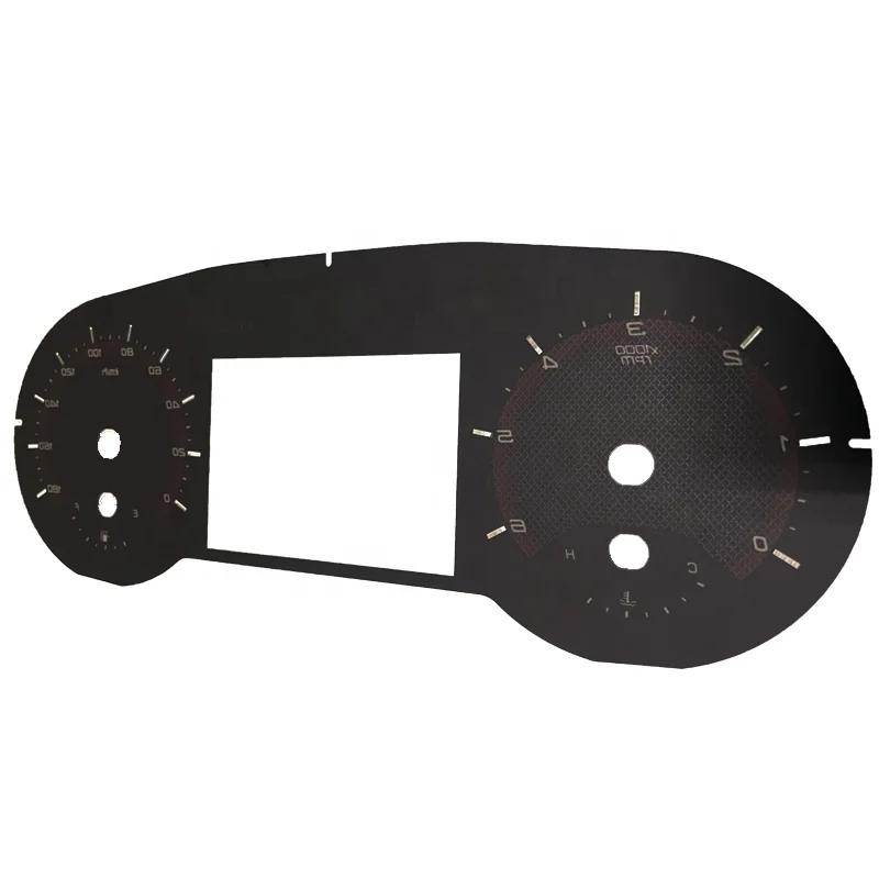 Manufacturer Cuotomize Good Light Transmission Car Dial Instrument Cluster Gauge Faceplate
