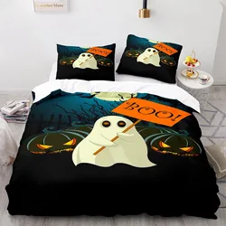 3D Halloween Christmas Elements Custom Quilt Cover Pillowcase Sheet duvet cover bedding set 	 3pices bed sheets cover