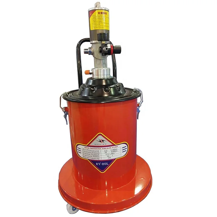 Factory Price High Pressure Pneumatic 12L/18L/20L/35L/40L Air Operated Bucket Auto Grease Pump Pneumatic Lubricator Gun