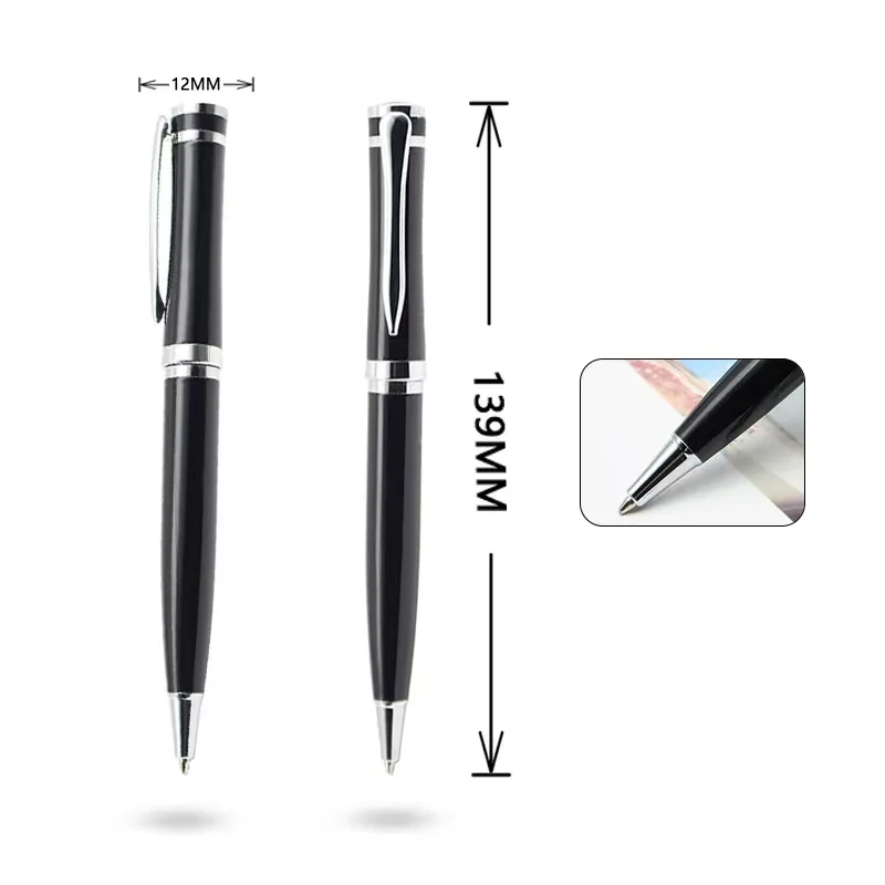 Wholesale Luxury Promotion Business Metal Ball Pen with custom logo engraved Office Supplies Metal Ballpoint pen