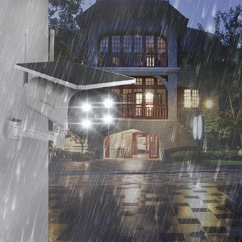 ZCVISION IP66 Waterproof Wireless phone Mobile Remote Control  4G Wifi Solar Camera Street Light With Camera