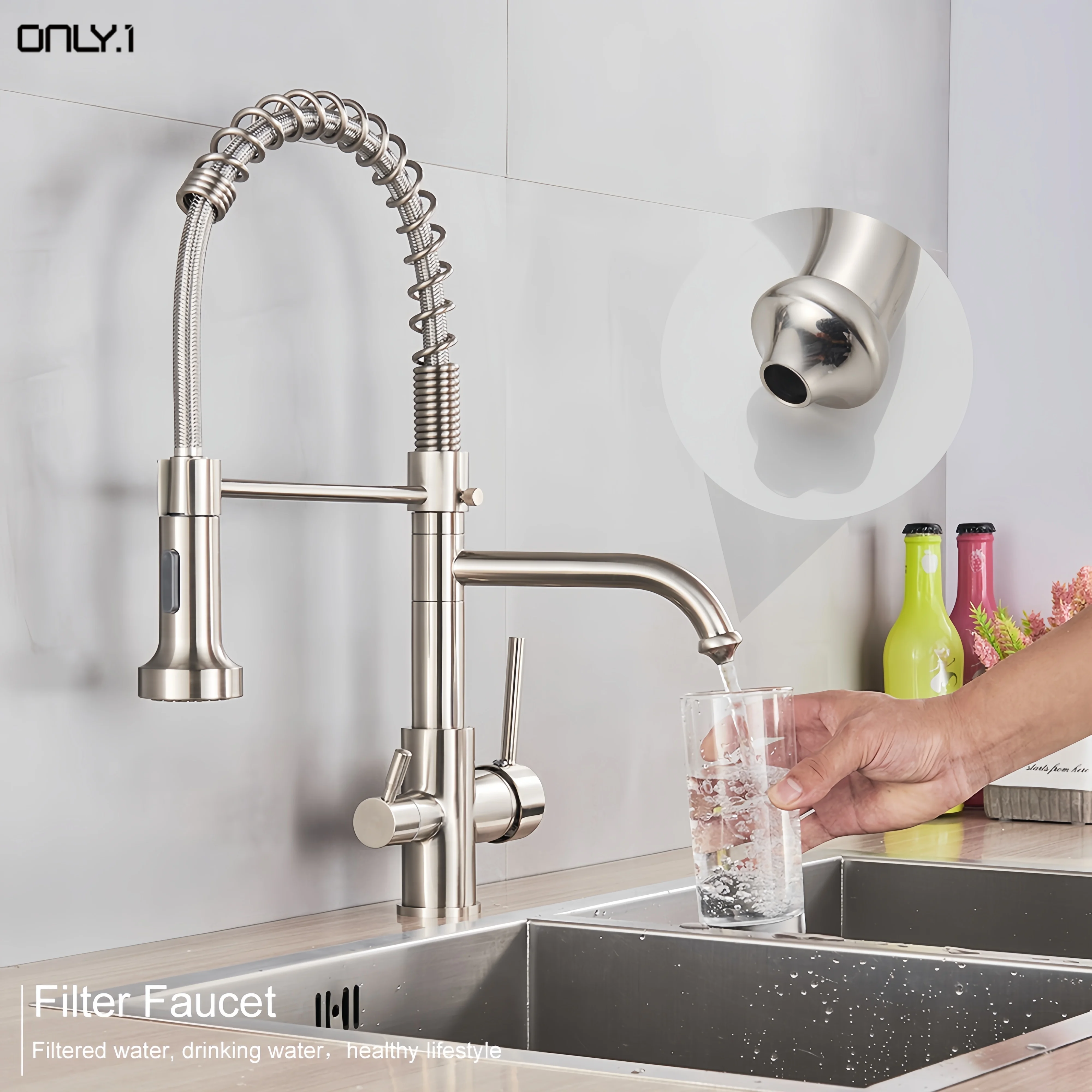 Wholesale Spring Kitchen Mixer Water Tap Kitchen Faucet