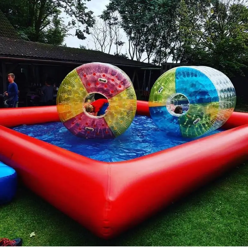 Customized Outdoor Amusement park centers above ground inflatable sand pool inflatable water pool