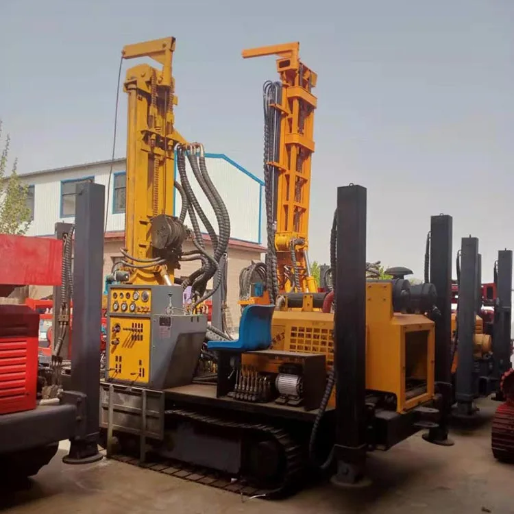 Pneumatic drilling rig 300m depth water well drilling rig with good price self-developed and save time and labor drilling rig