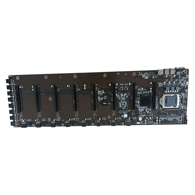 8 gpu riserless motherboards 9 graphics cards power supply rx580 mobo pcie slot multiplier amd server