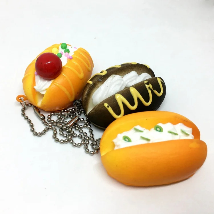 Mini PU Lovely Squishy Bread Random Sets Kawaii Toys Food Series Slow Rising Toy For Kids