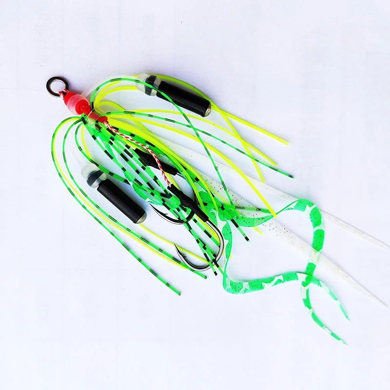 hot sell silicone tie skirt lure assist hook madai  slider  snapper jig hook