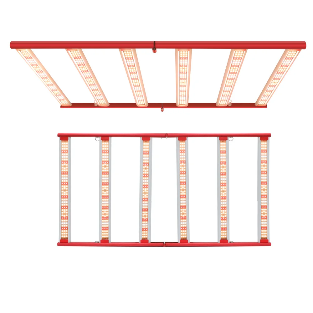  6 Bars Aluminum 320W Grow Light LED for Growing Indoor