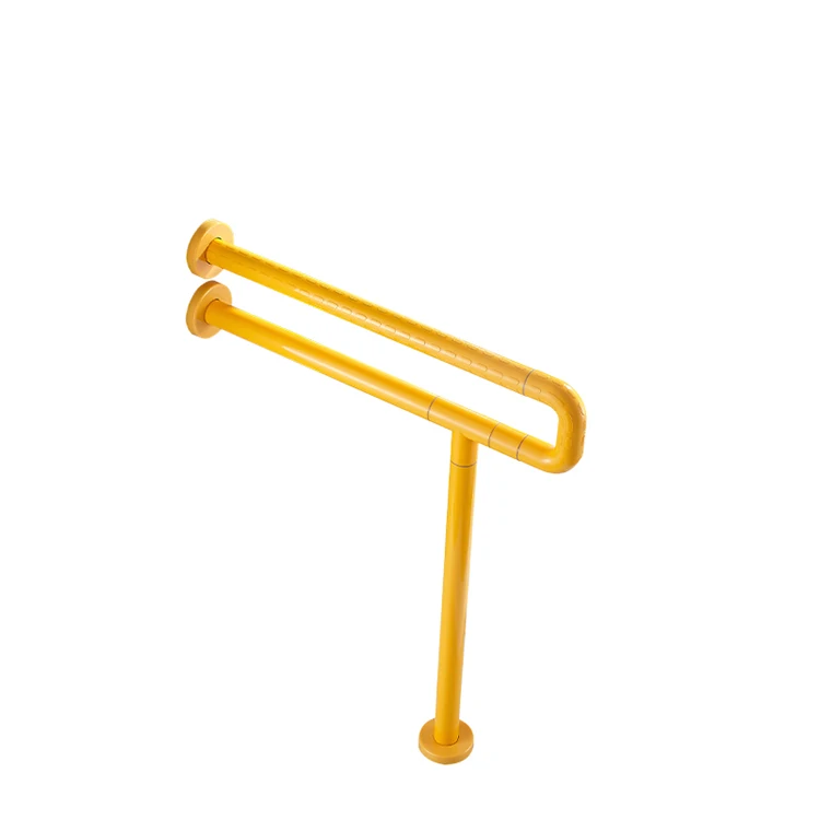 Оптовая продажа с завода желтый U-образный подлокотник одним полом ручка для