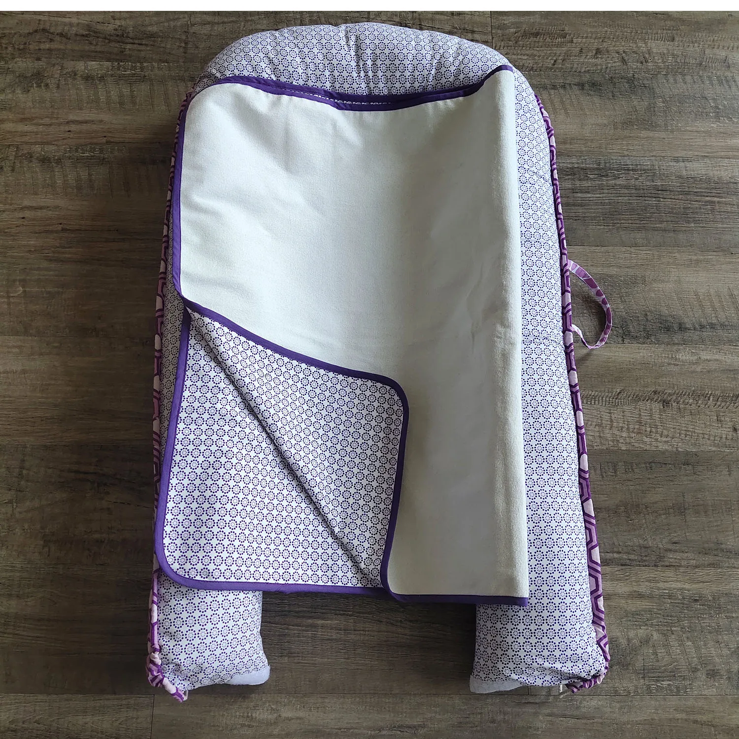 Factory wholesale washable waterproof  TPU terry and printing fabric portable baby changing mat diaper bag diaper pad