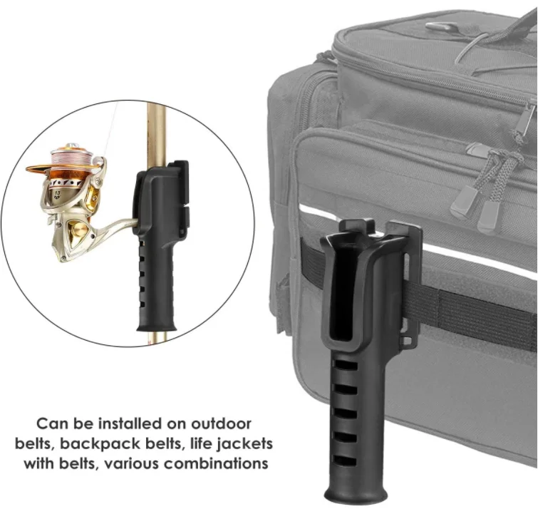 Portable Waist Belt Fishing Rod Holder Portable Fishing Rod Insert Outdoor Fishing Rod