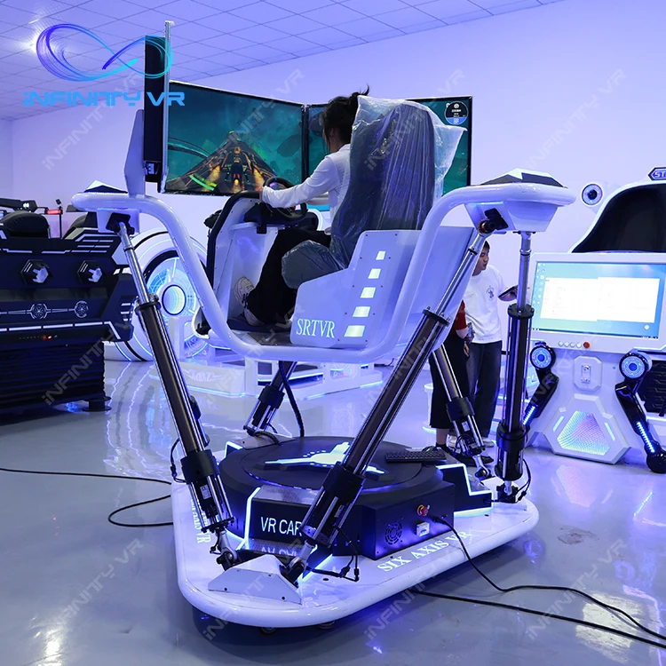 6 Dof 3 Screens Racing Game Machine simulator One Seat Platform Driving Arcade Race Car Game Machine Simulator Amusement
