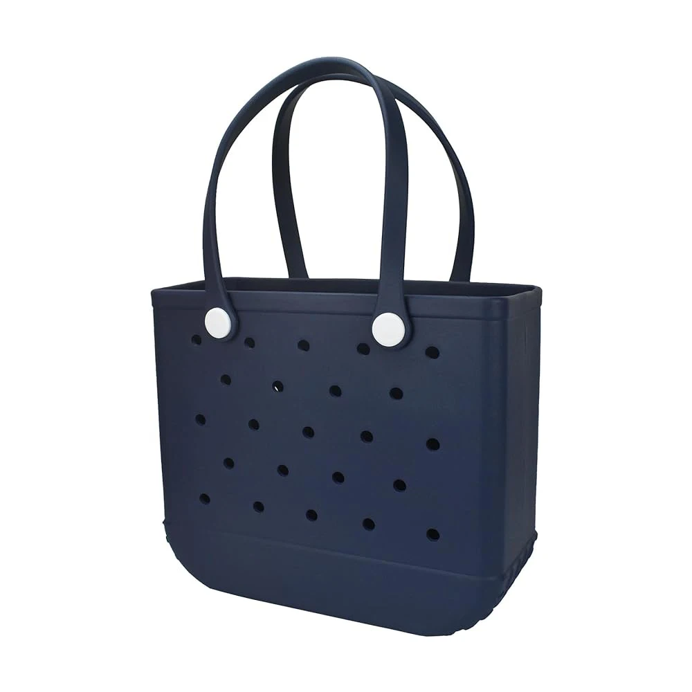 Wholesale Eva Large Capacity Custom Jelly Silicone Tote Bag Trend Summer Bogg Fashion Waterproof Bag For Women