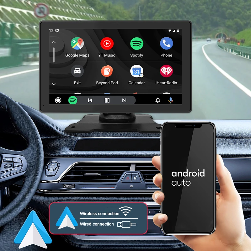 Car Mp5 Player 2.5D Touch Screen Car Radio Dvd Player Universal Navigation Portable Wireless Carplay