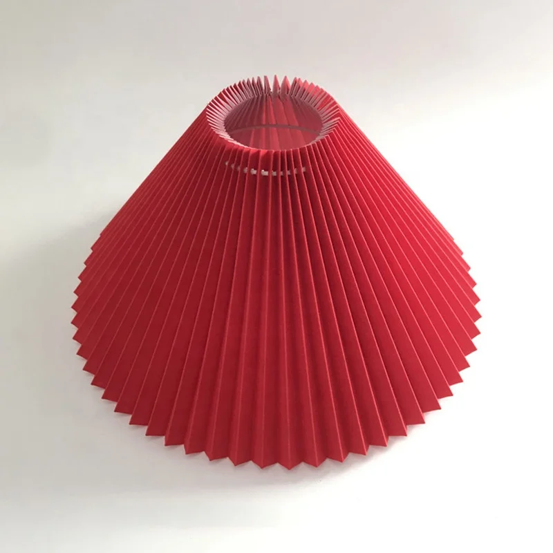 Lamp Cover Pure Color Pleated Lamp Shade Hanging Fabric Home Lighting Decoration Lighting and Circuitry Design Plastic Round XSX